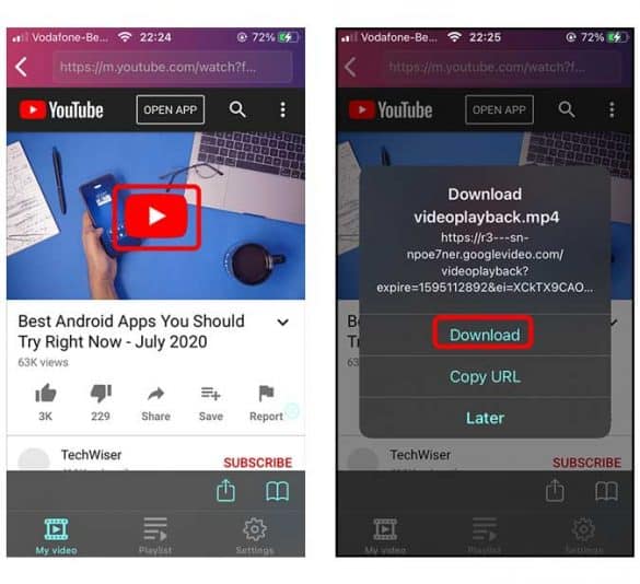 how to download video from youtube to iphone